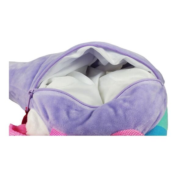 Unicorn Plush Backpack Purple Pink Straps Novelty Stuffed Animal Plush Soft - Picture 10 of 10